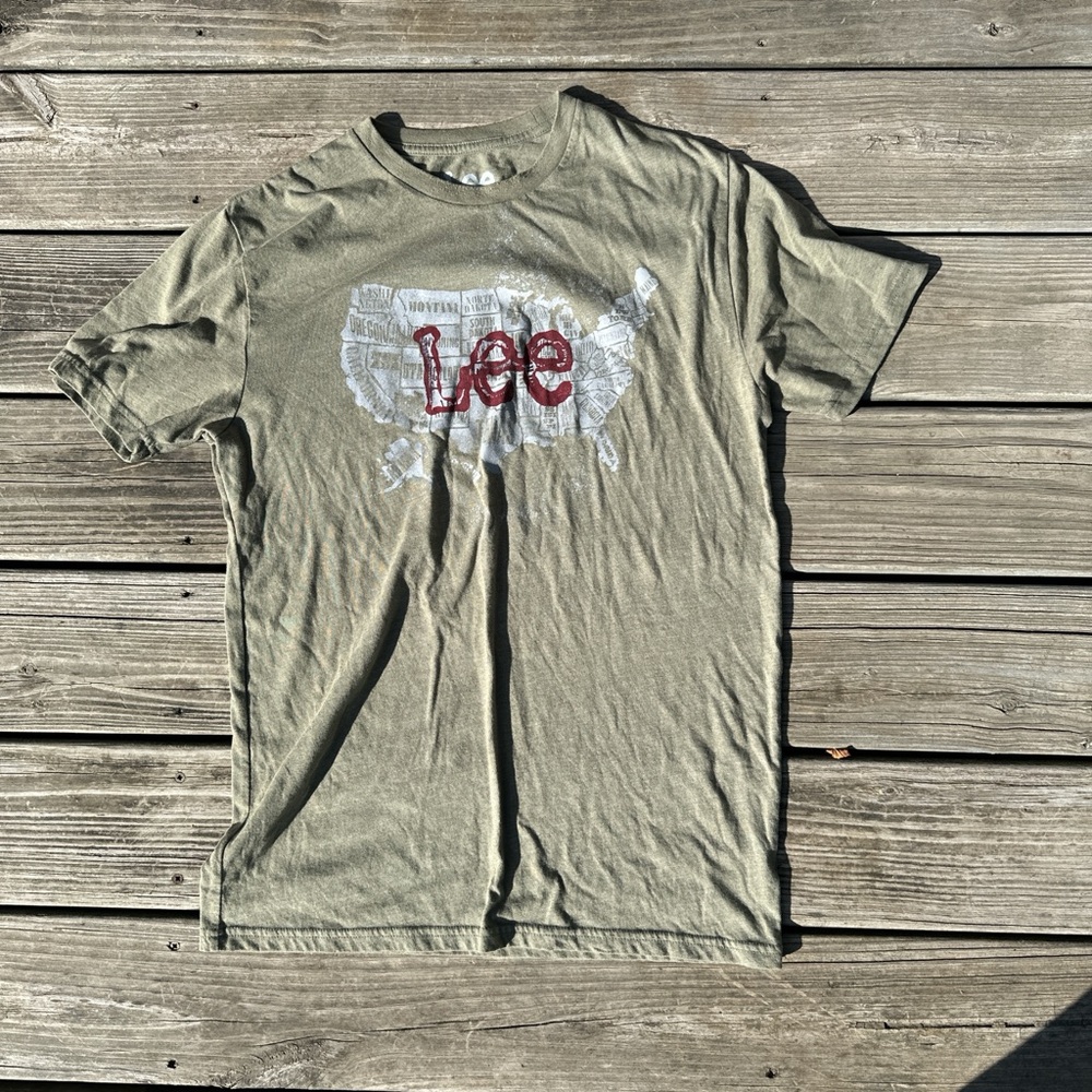 Lee Olive Graphic Tee‎